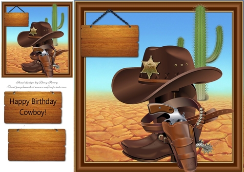 Happy Birthday Cowboy! 8x8