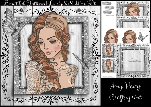 Beautiful Tattooed Lady 8x8 Mini Kit 