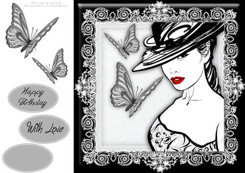 Beautiful Glamour Girl 8x8