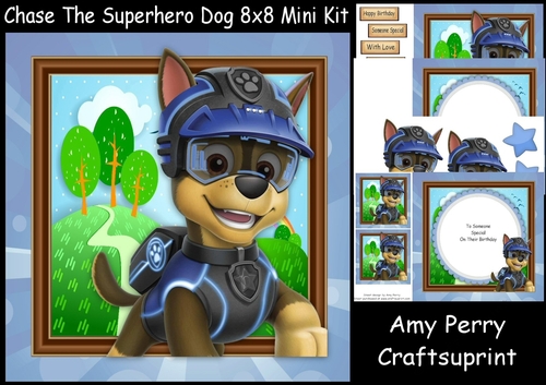Chase The Superhero Dog 8x8 Mini Kit 