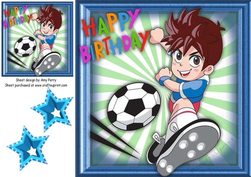 Birthday Footballer 8x8