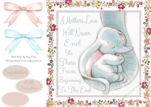 A Mothers Love Elephants 8x8