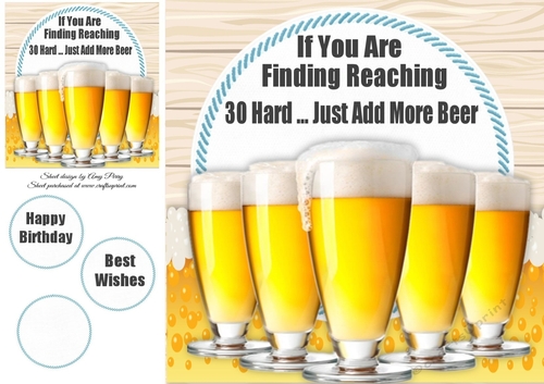 Add More Beer 30 8x8