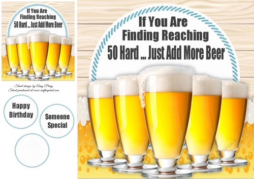 Add More Beer 50 8x8