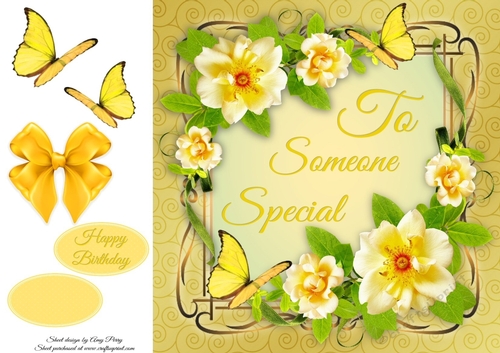 To Someone Special Yellow Flowers 8x8