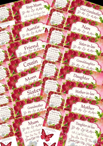 16 Beautiful Red & White Flowers With Quote 8x8 Bumper Kit