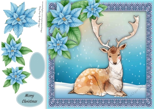 Gorgeous Reindeer 8x8