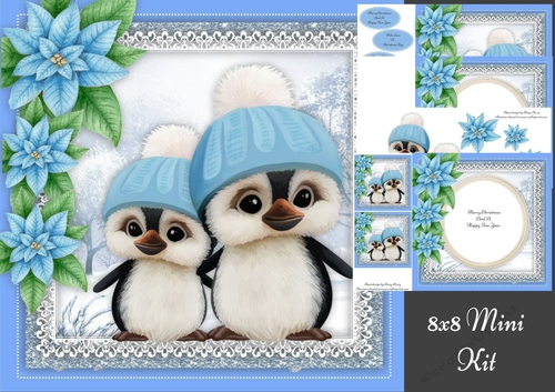 Gorgeous Pair Of Penguins 8x8