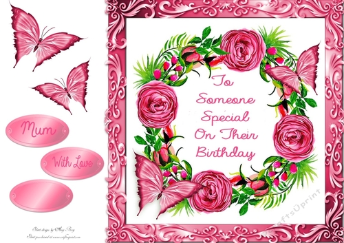 Beautiful Pink Flowers To Someone Special 8x8
