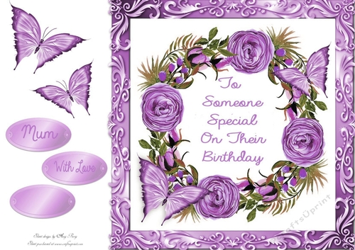 Beautiful Lilac Flowers To Someone Special 8x8