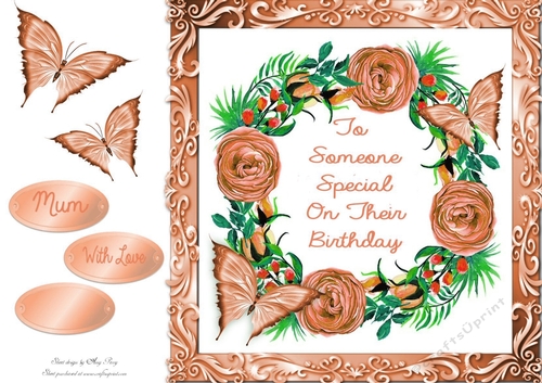 Beautiful Orange Flowers To Someone Special 8x8
