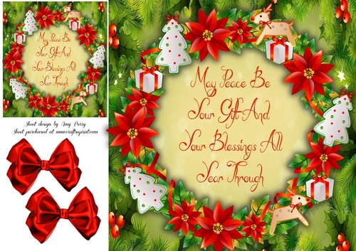 Beautiful Christmas Frame 2 8x8