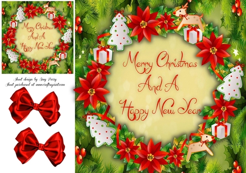 Beautiful Christmas Frame 3 8x8