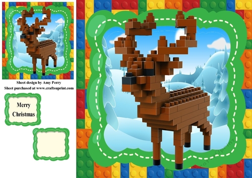 Gorgeous Lego Reindeer 8x8