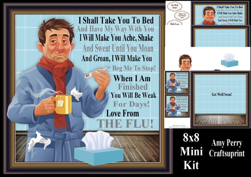 Male Flu Humor 8x8 Mini Kit