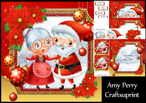 Gorgeous Mr & Mrs Claus 8x8 Mini Kit