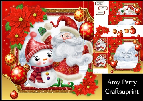 Gorgeous Santa & Snowman 8x8 Mini Kit