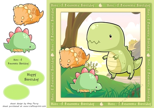 Have A Roarsome Birthday 8x8