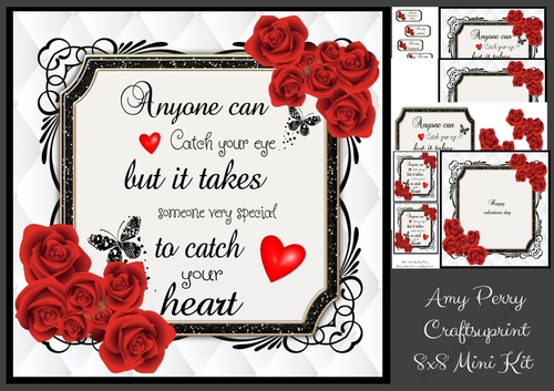 Anyone Can Catch Your Eye...... Unisex Valentine 8x8 Mini Kit
