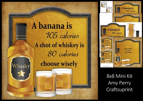 A banana is 105 calories 8x8 Mini Kit