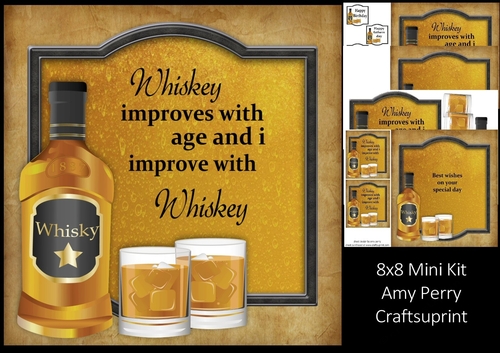 Whiskey improves with age 8x8 Mini Kit