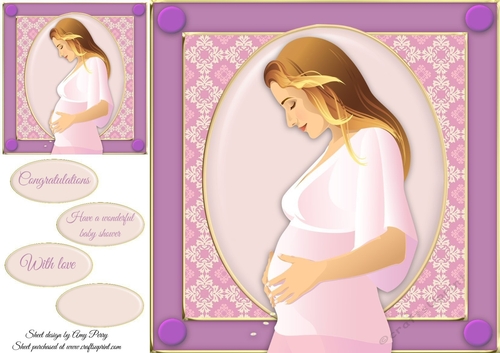 Beautiful Pregnant Lady 8x8