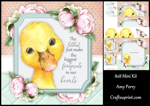 The littlest feet .......... Duckling 8x8 Mini Kit
