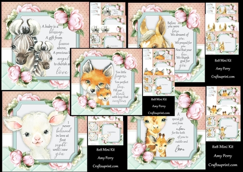 5 8x8 mini kits baby animal bumper kit 2