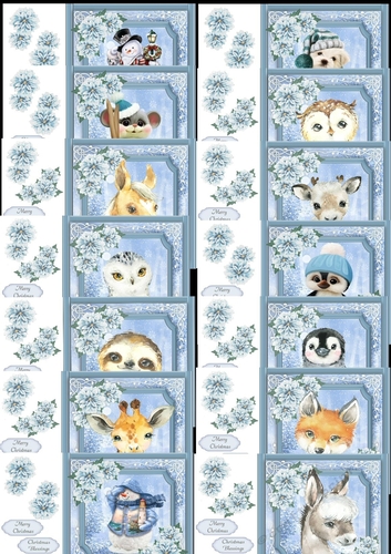 Gorgeous Animal Christmas Collection 8x8