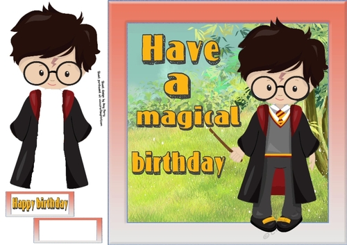 Have a magical birthday 8x8