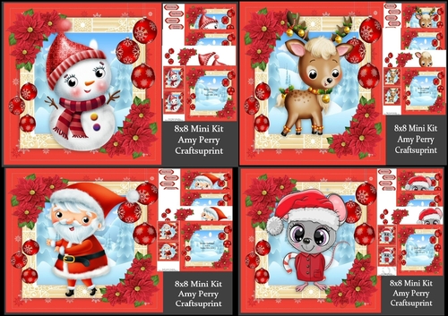 Beautiful Christmas Bumper Kit 4 8x8 Mini Kits