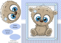 Gorgeous Teddy Bear Boy 8x8