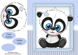Gorgeous White Panda 8x8