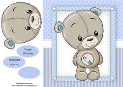 Gorgeous Grey Bear 8x8