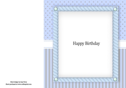 Beautiful Blue & White Insert 8x8