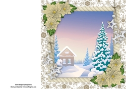 Beautiful Brown & Cream Insert Blank 8x8