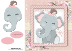 Baby Girl Elephant  8x8