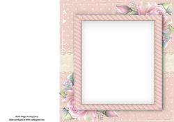Beautiful Pink Insert Blank 8x8