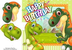 Dinosaur Birthday Party 2 8x8