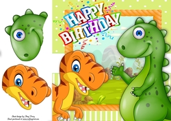Dinosaur Birthday Party 5  8x8