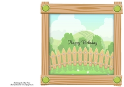 Beautiful Wooden Effect Insert 8x8