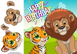 Jungle Animal Party 7 8x8