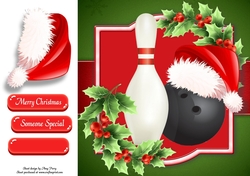 Festive Bowling Ball 8x8