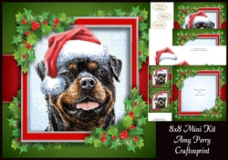 Gorgeous Rottweiler With Holly 8x8 Mini Kit