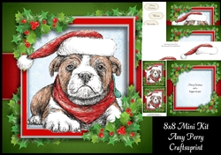 Gorgeous Bulldog With Holly 8x8 Mini Kit