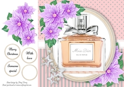 Beautiful Bottle Of Perfume 8x8