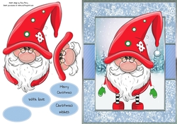 Santas Little Helper in a Red Hat
