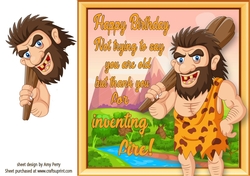 Thank you for inventing fire! Birthday Humour 8x8