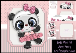 Gorgeous Ballerina Panda 8x8 Mini Kit