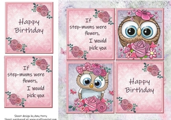 If step-mums were flowers, I would pick you Owls 8x8